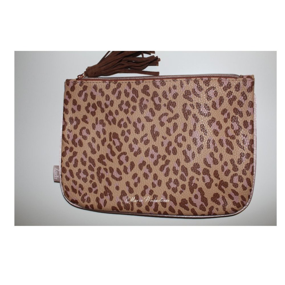 Ipsy Plus Bag |  Brown and Tan